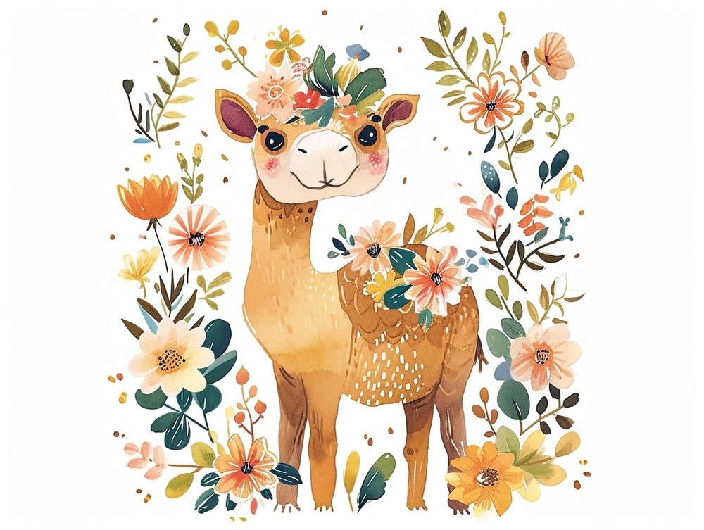 Little Floral Camel 2