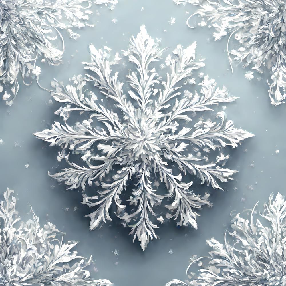 Snowflakes On Blue vector art