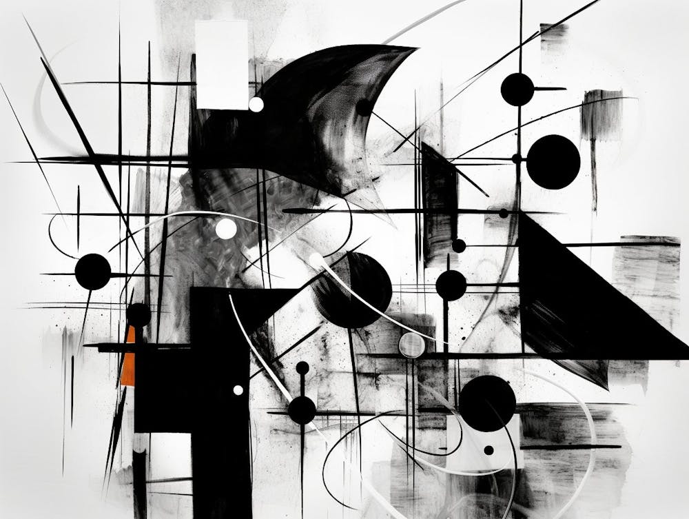 Perception Abstract Black And White 7