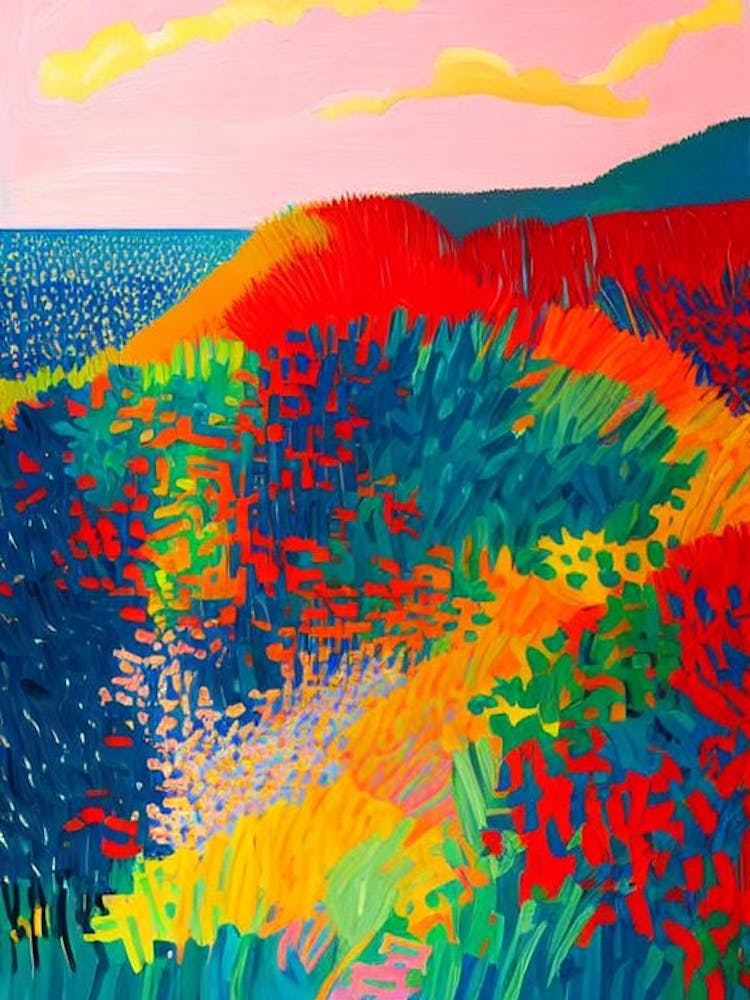 Blueys Beach, Australia - Hockney-Stil