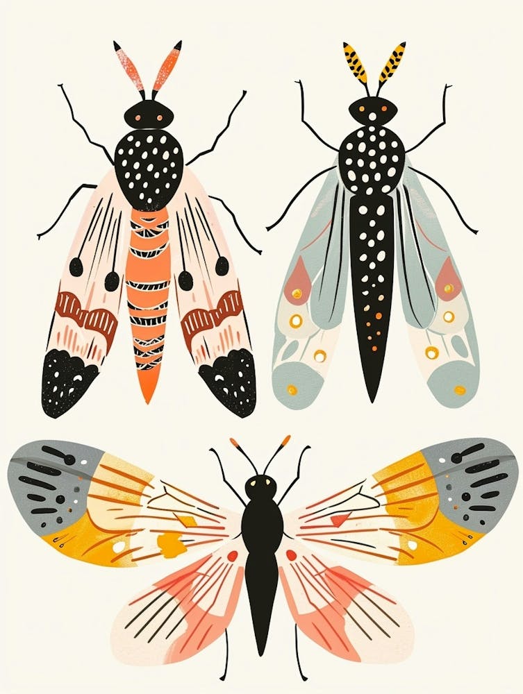 Colourful Insect Illustration Hornet 8