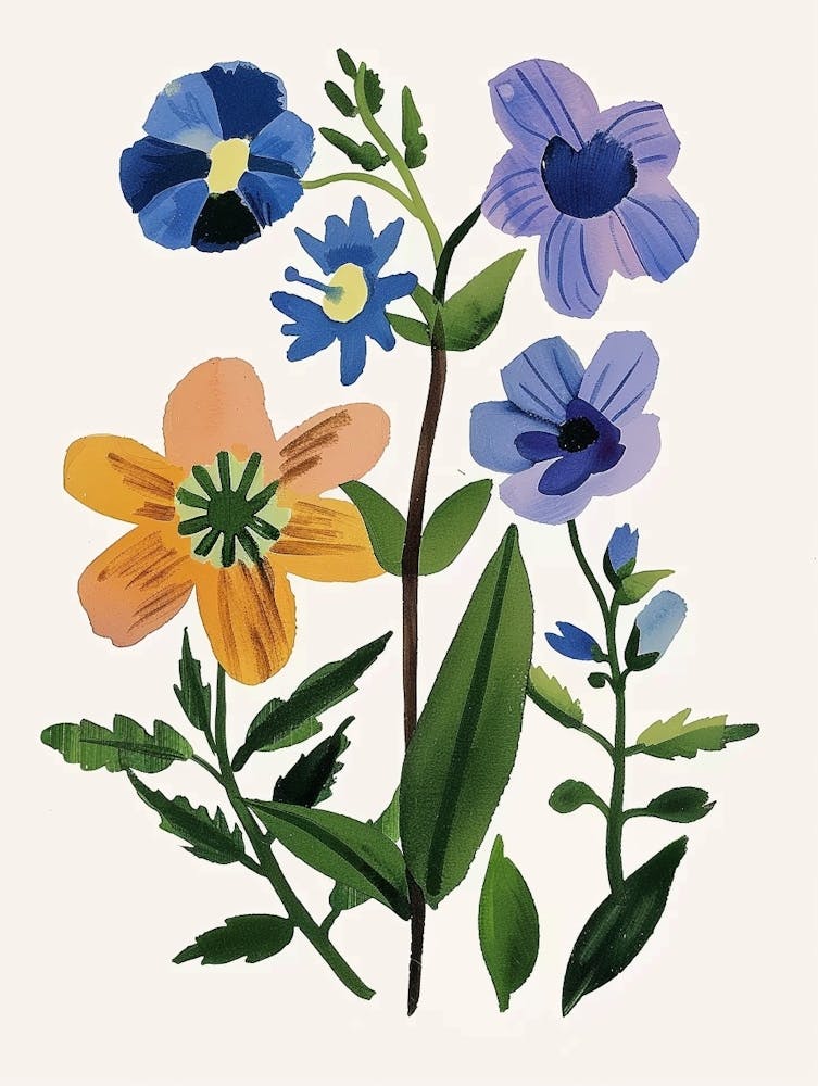 Painted Florals Veronica 3