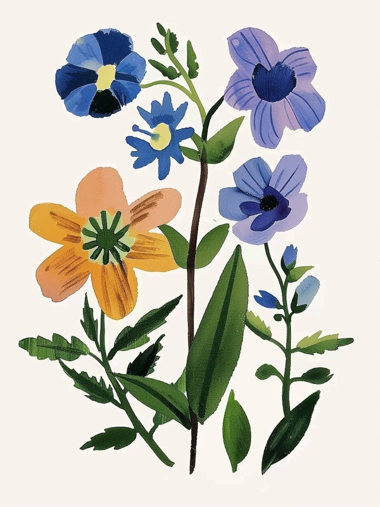 Painted Florals Veronica 3