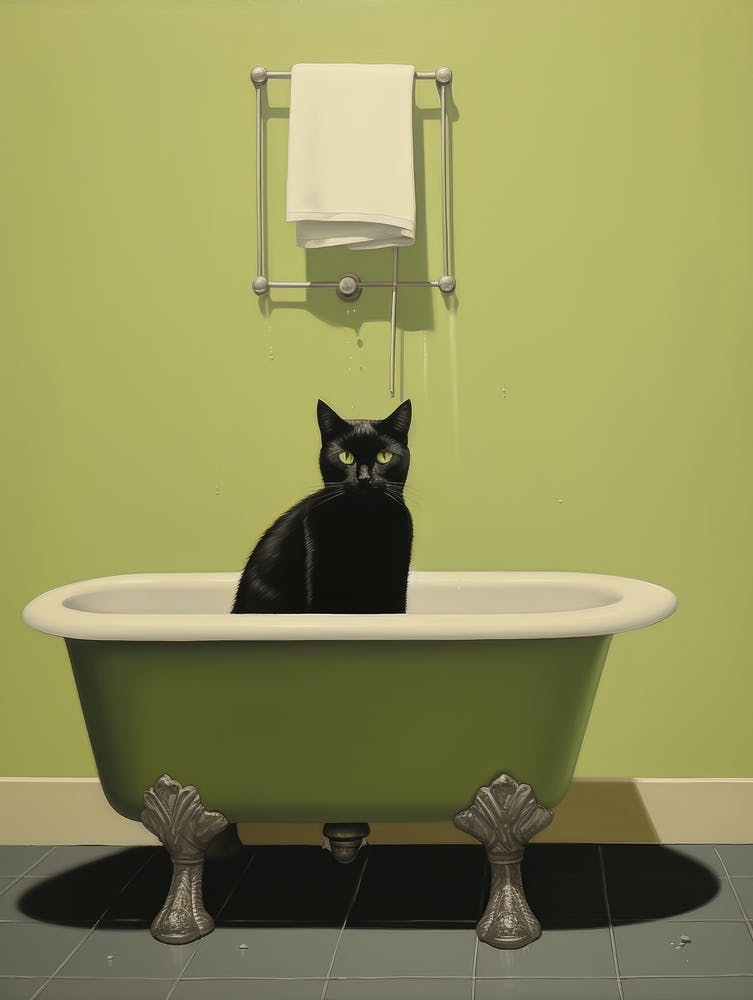 Cat In Bathtub 3