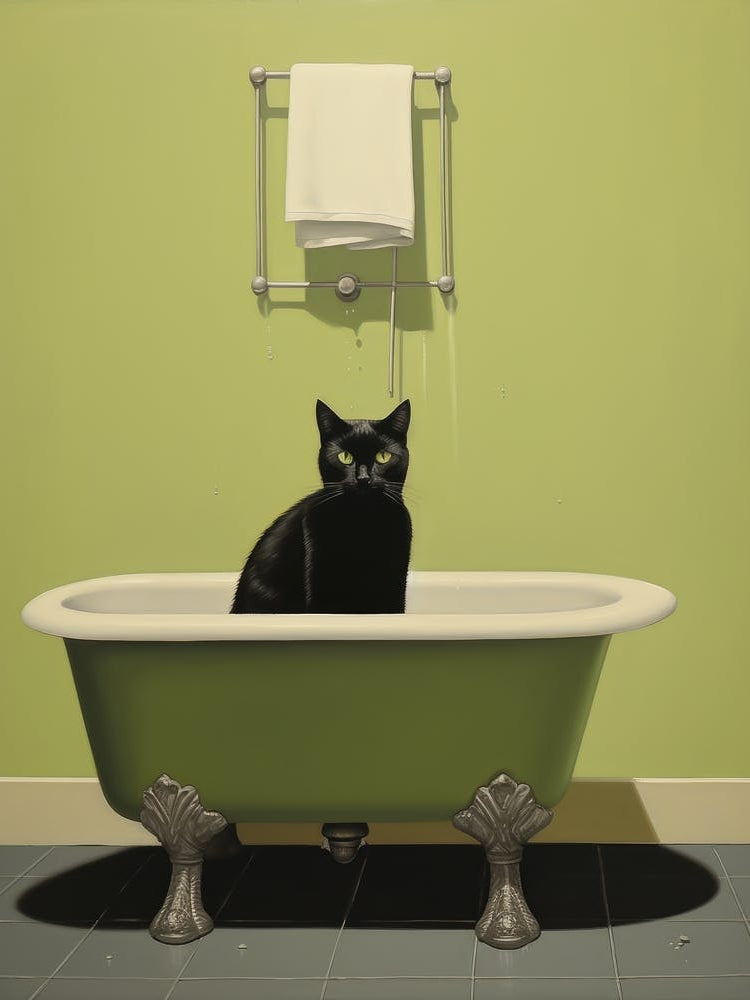 Cat In Bathtub 3