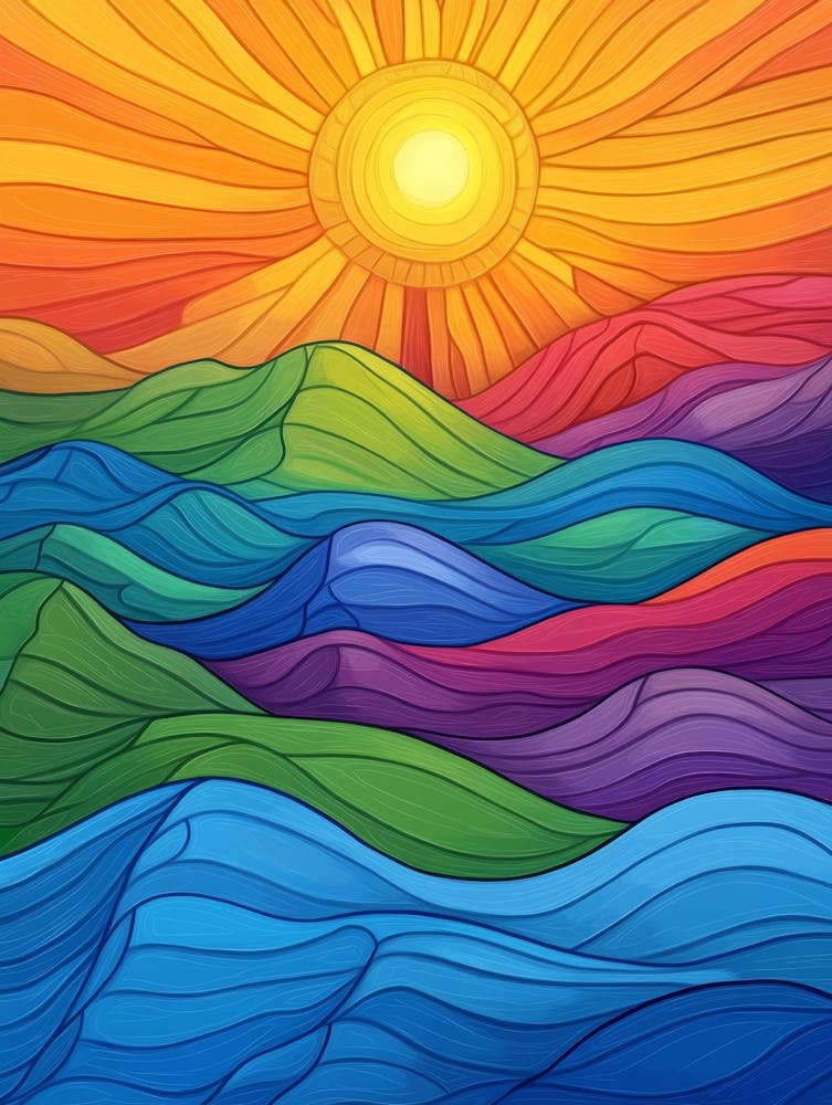 Abstract Watercolor Painting 84