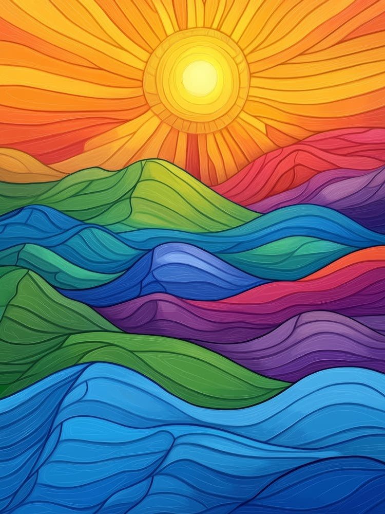 Abstract Watercolor Painting 84