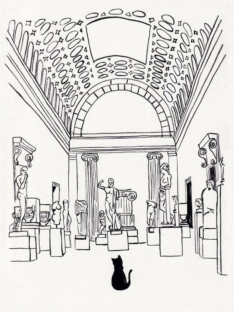 Black Cat In Met by Jaron Su