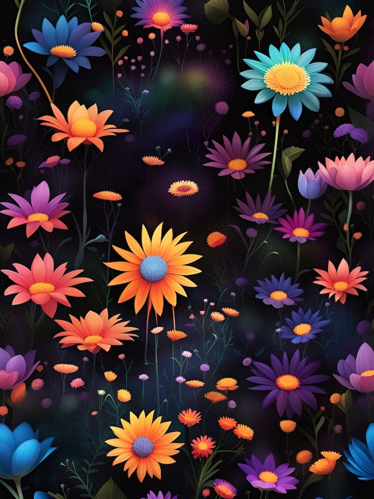 Blumen-Tapete