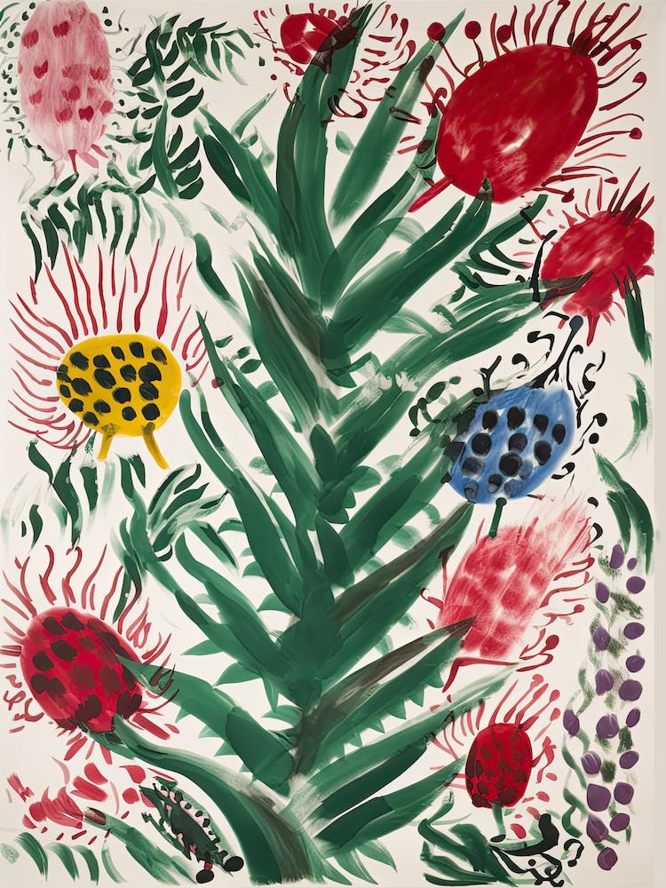 Dragonfruit Fruit Drawing 5
