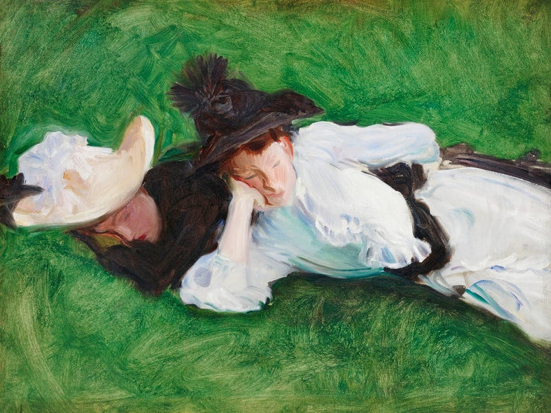Zwei Mädchen auf einem Rasen, John Singer Sargent