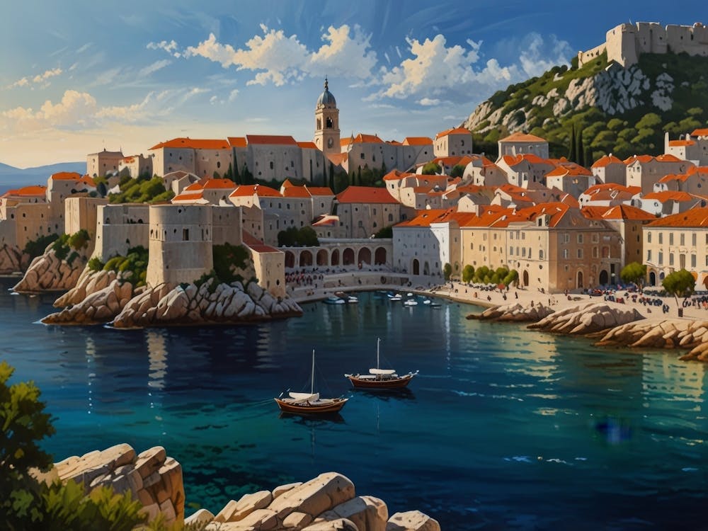 Old Town Of Dalmatia Art