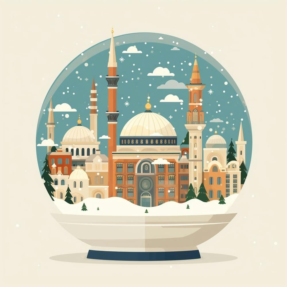Istanbul Turkey 1 Snowglobe