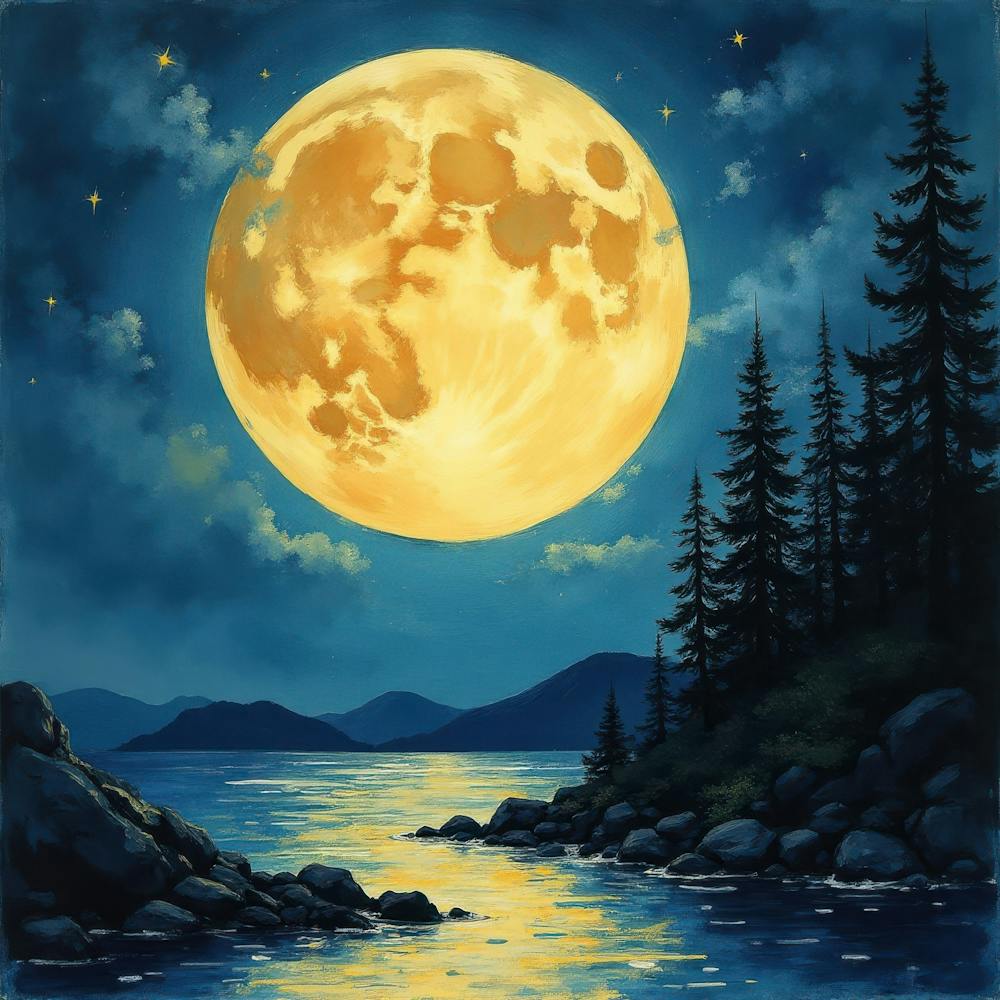 Full Moon Over Water 2