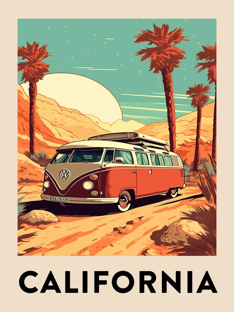 Vintage Travel Poster California 5