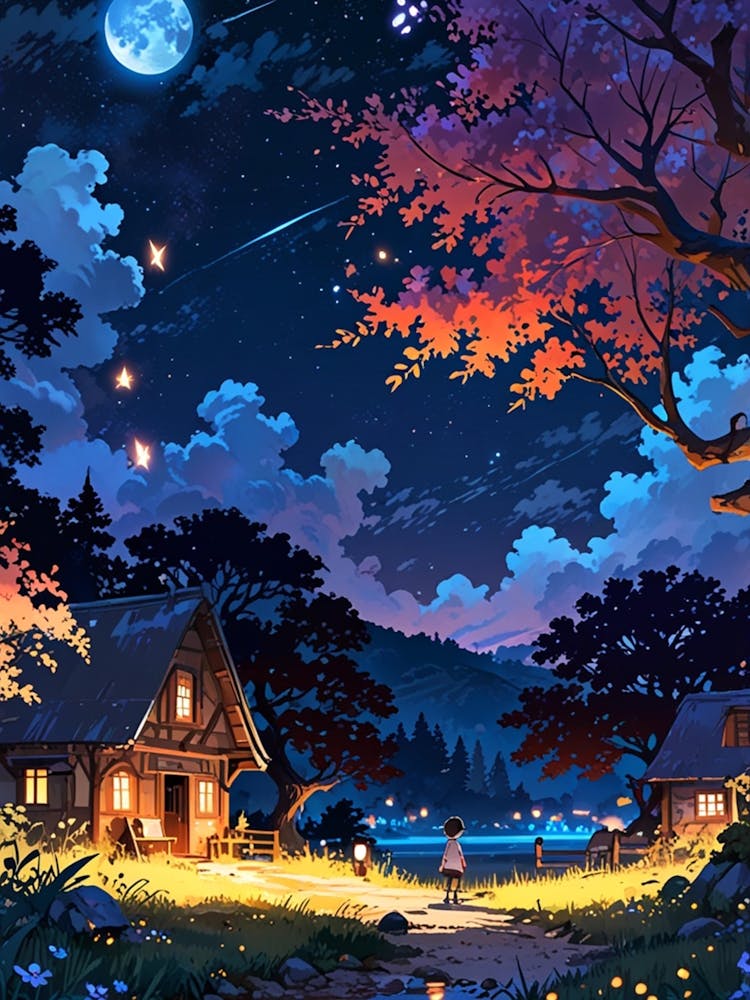 Night Sky Anime aesthetic 40