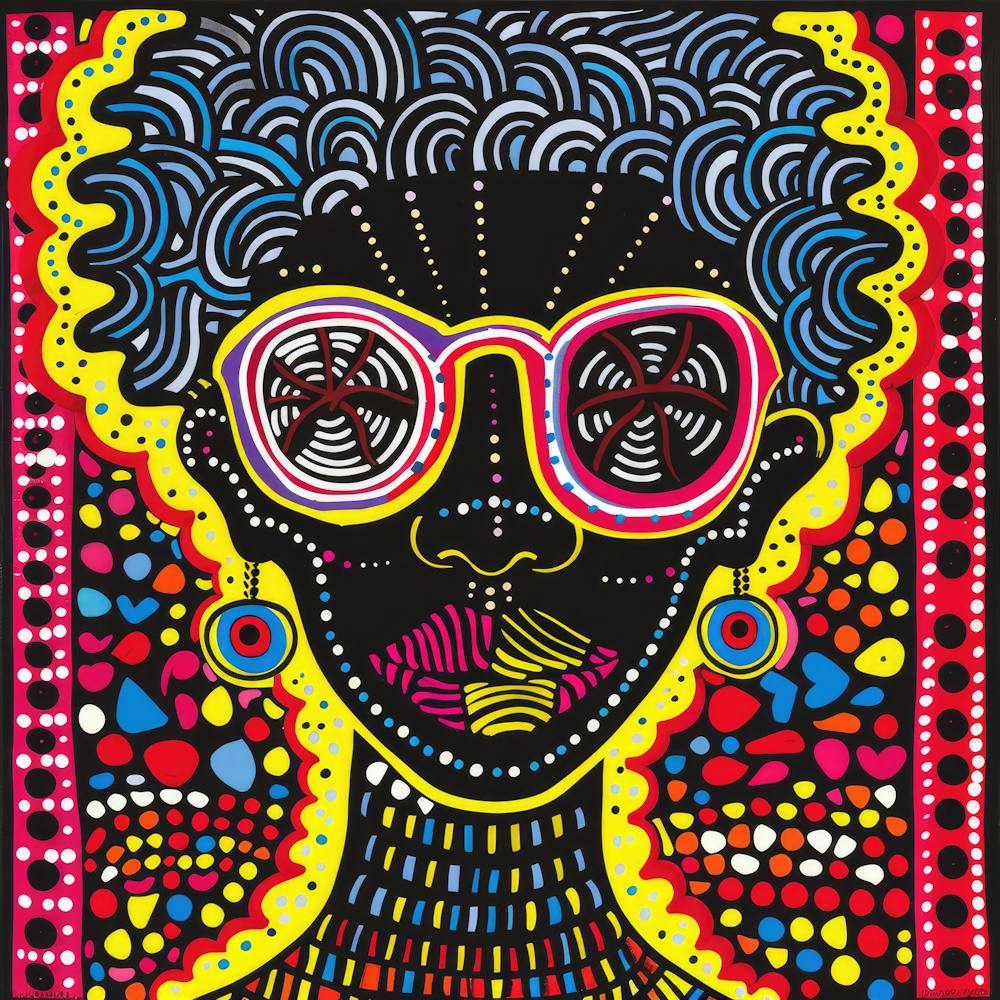 Vibrant Shades Series. Contemporary Pop Art With African Twist, 3