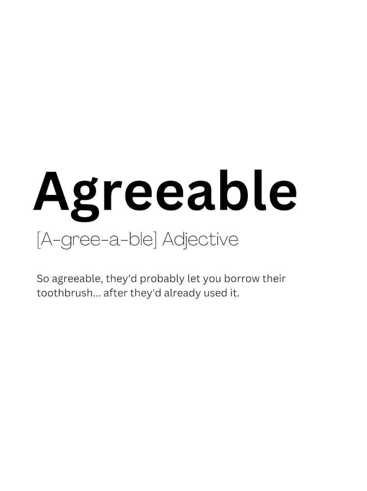 Agreeable Definition Meaning