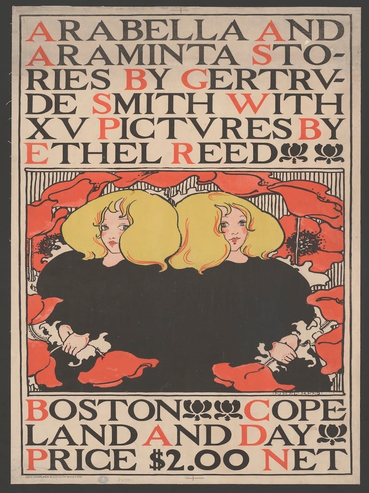 Twin Blonde Girls (1895), Ethel Reed