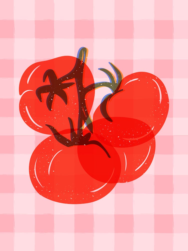 Red Tomatoes On A Table