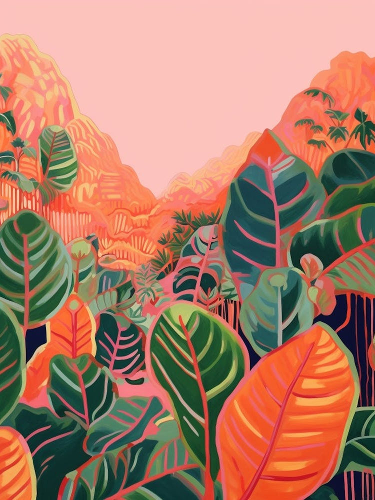 Boho Plant Painting Prayer Plant 2