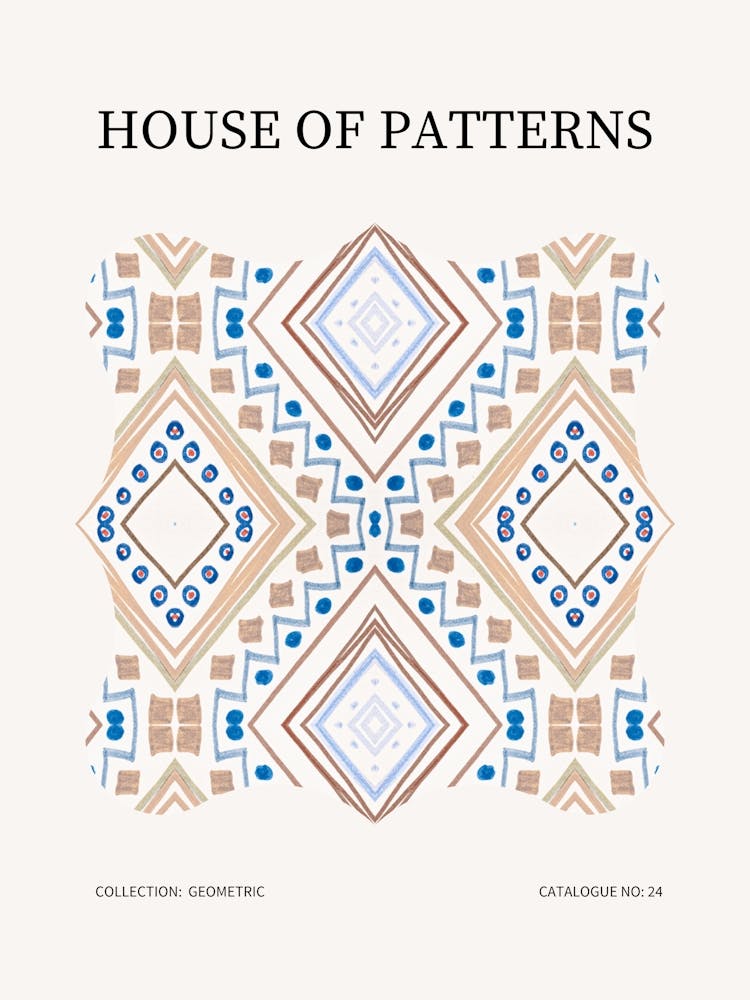 Geometric Pattern Poster 24 Art Print by House of Patterns – Fy!