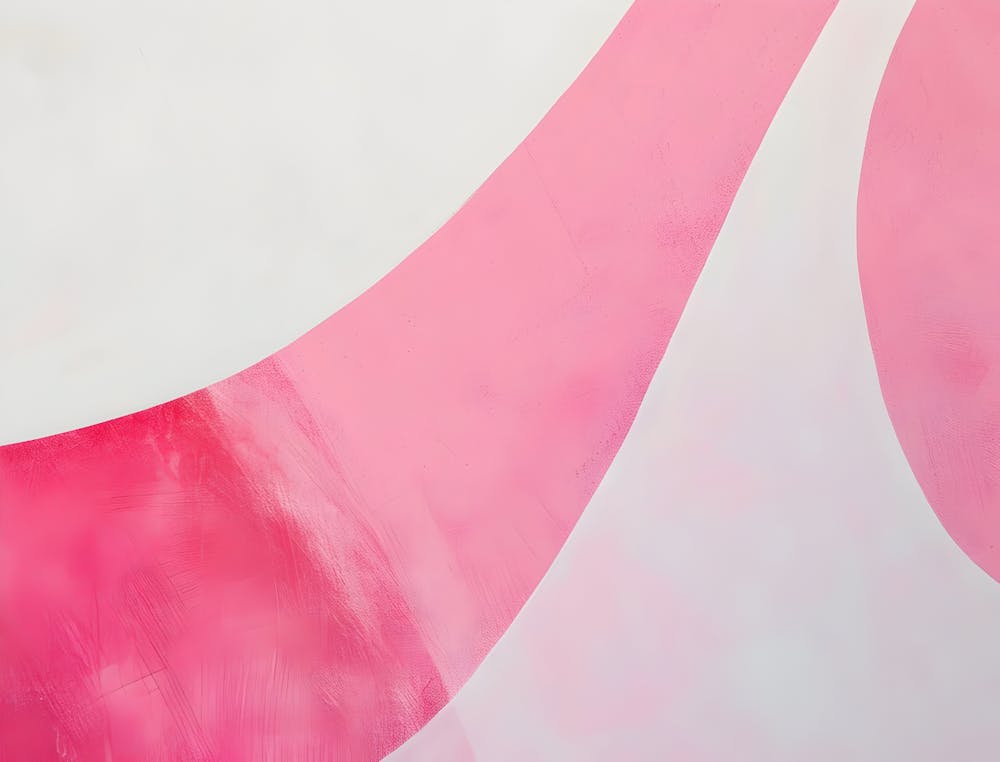 Pink And White Abstract Painting 2