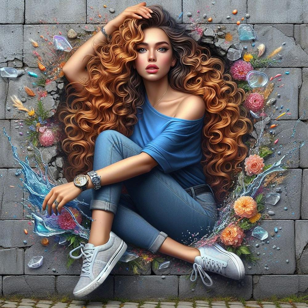 Girl With Curly Hair