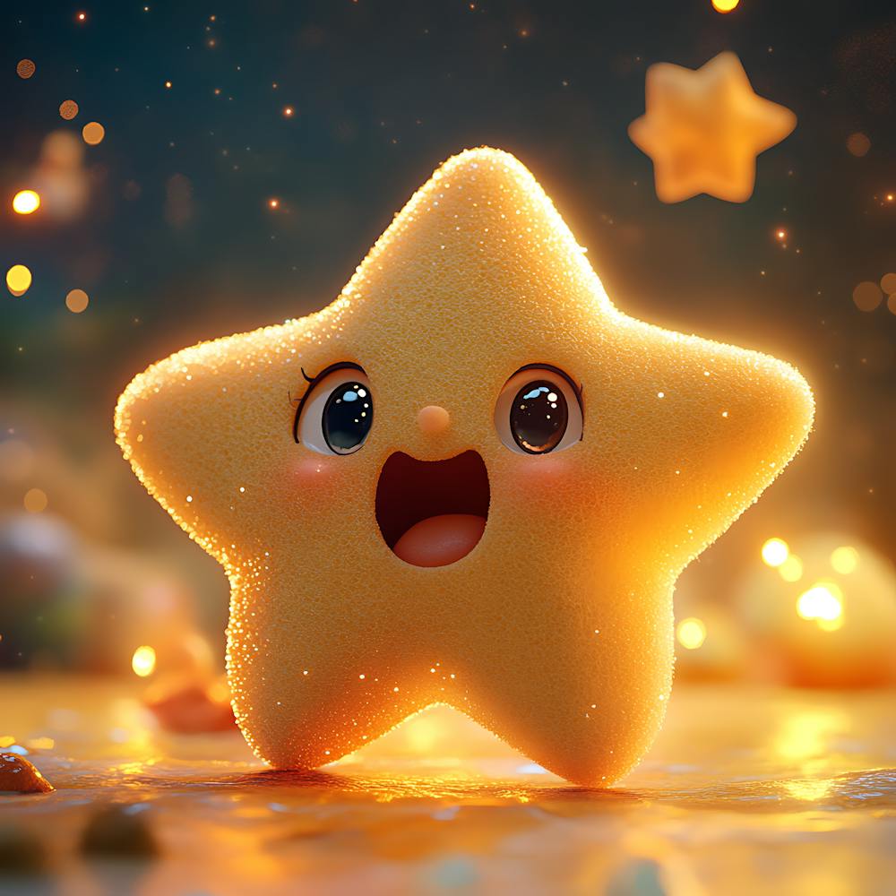 Adorable Star Character Design