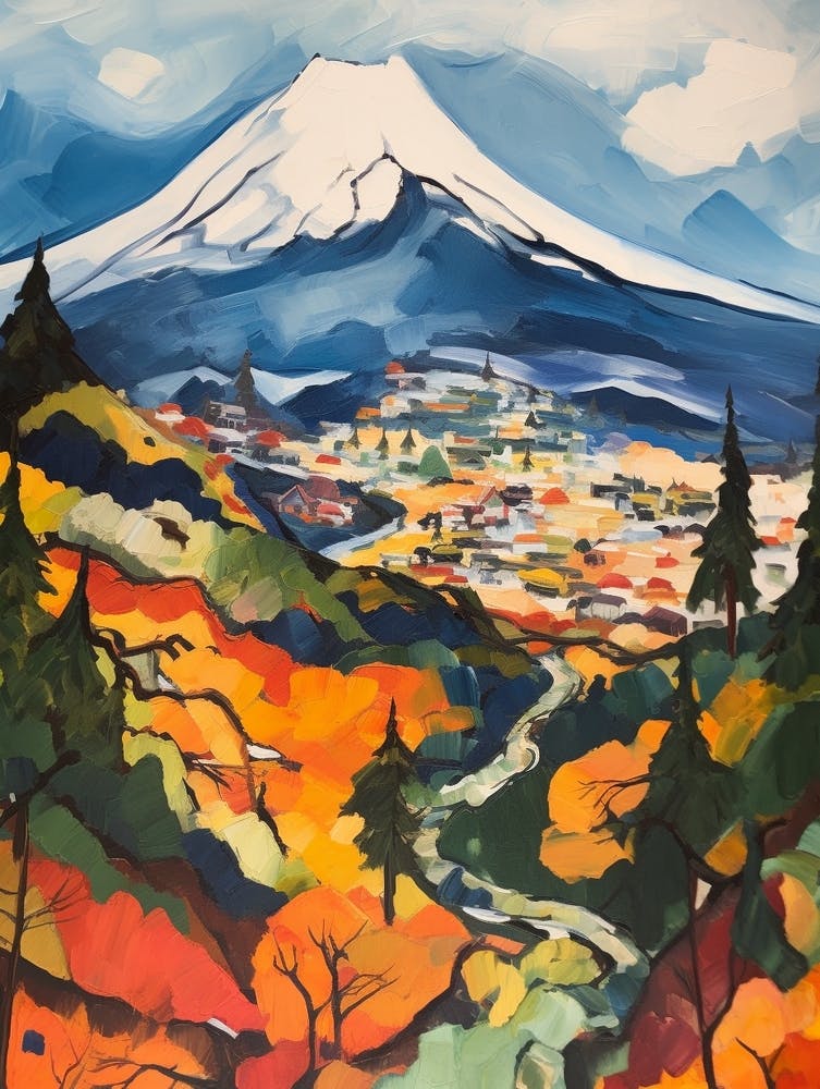 Mount Fuji Japan 4 Mountain Painting
