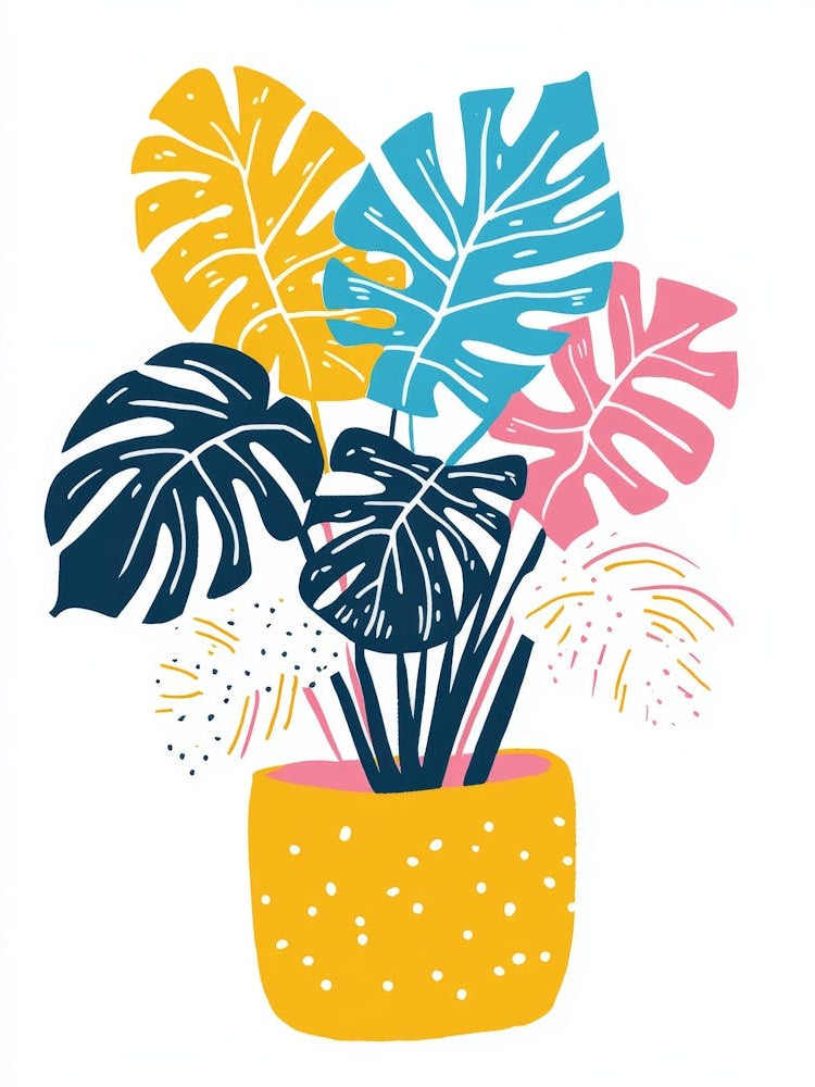 Tropical Plants In A Pot 3