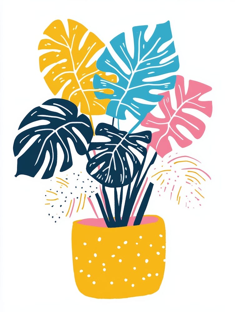 Tropical Plants In A Pot 3