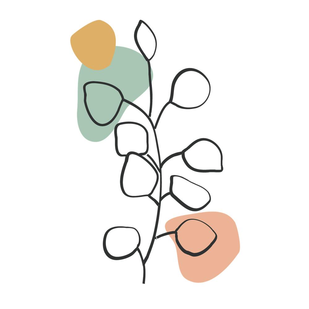 Abstraktes Blatt