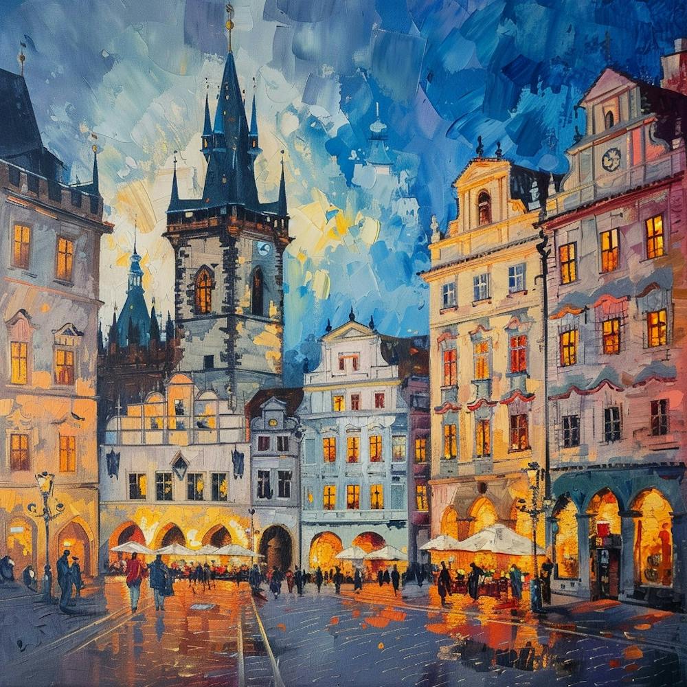 Prague At Night