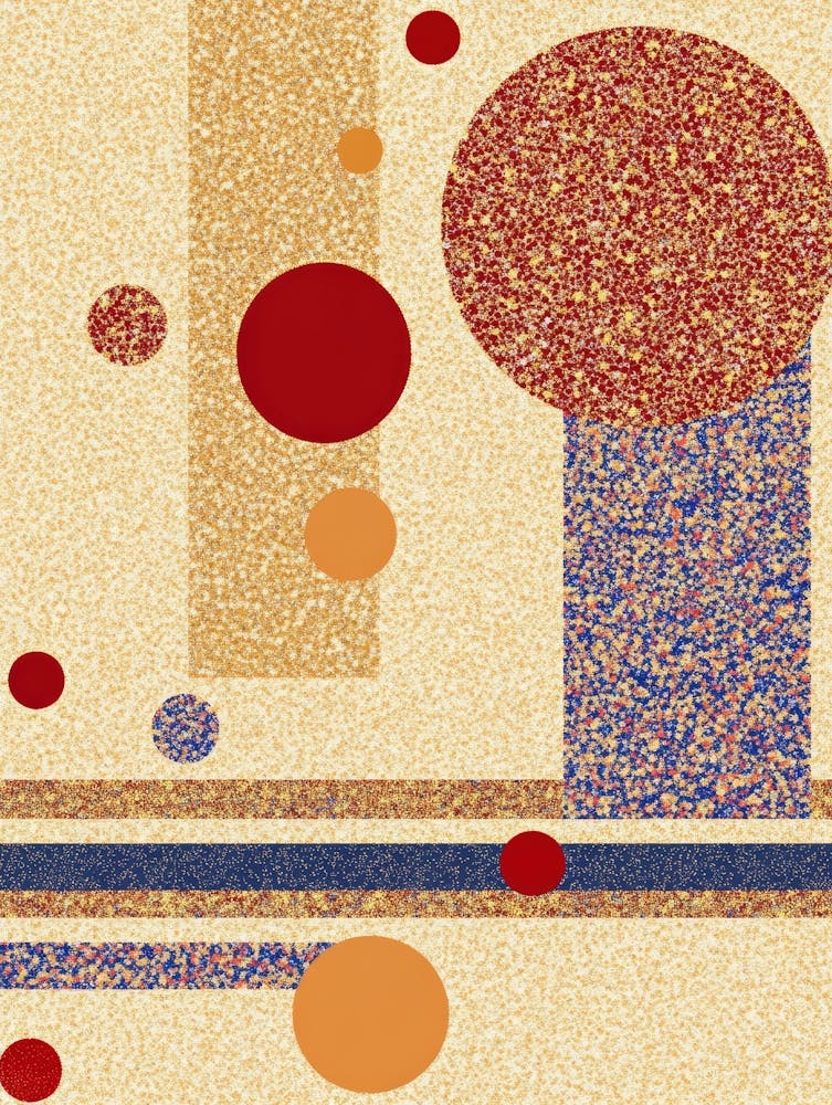 Illustration mit großen und kleinen Kreisen 6