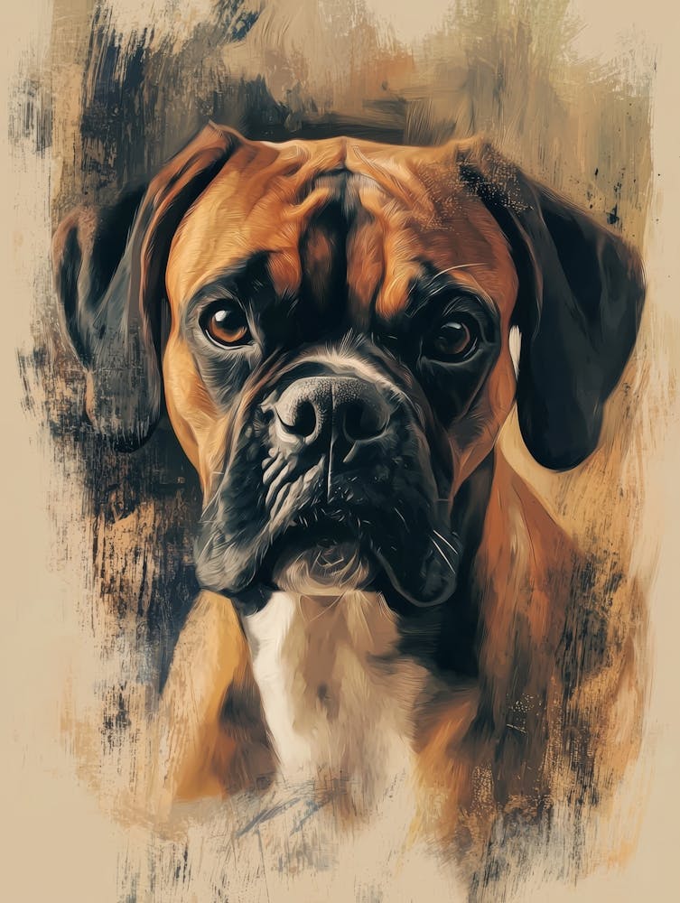 Boxer Dog Portrait