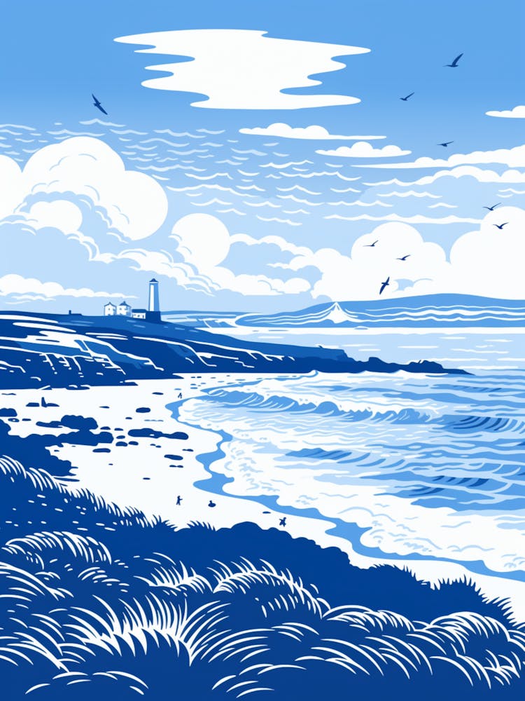 Une Sérigraphie de Fistral Beach Cornwall 3