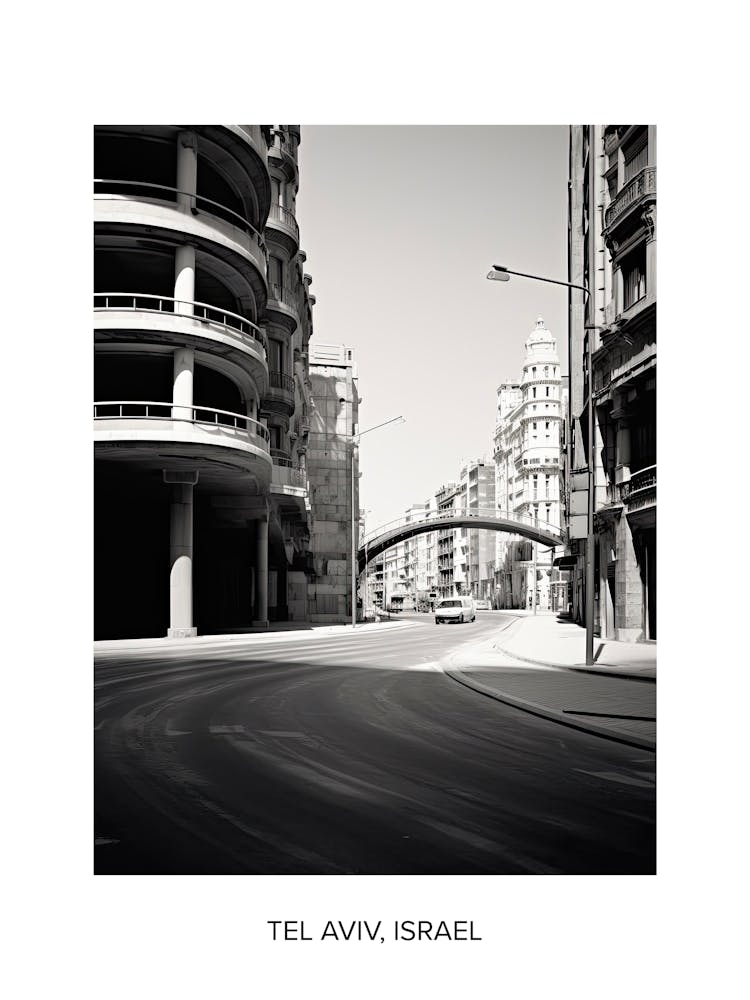 Poster Of Valencia, Spain, Photography In Black And White 6