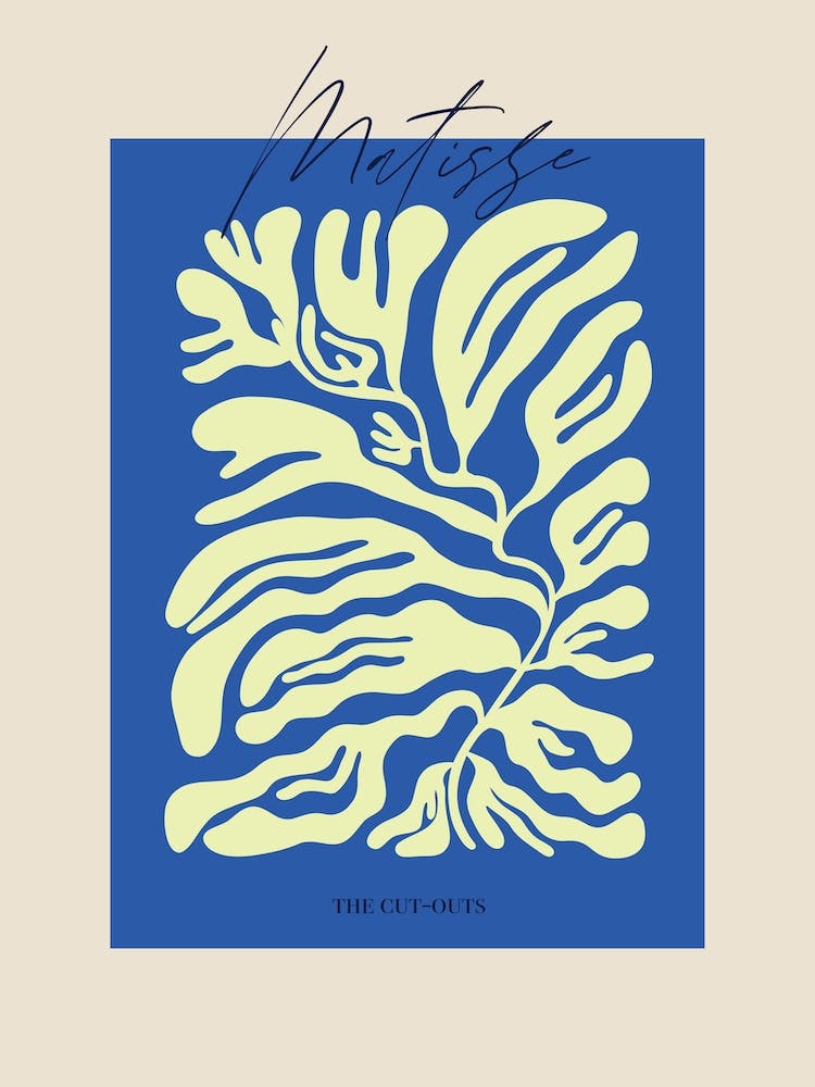 Blue Matisse Flower