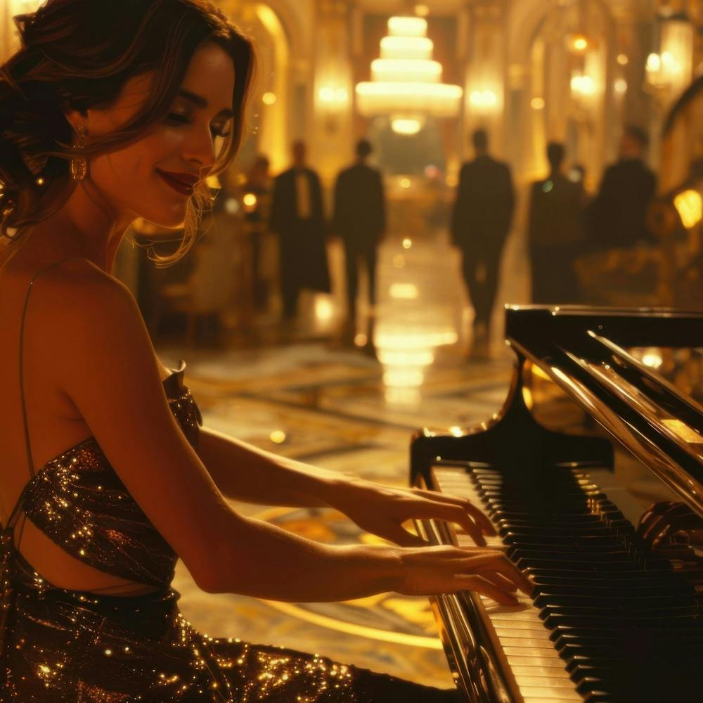 Woman Playing A Piano3