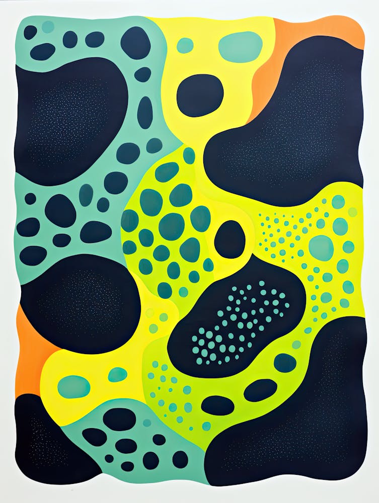 Bioluminescent Riddles Psychedelic Abstraction