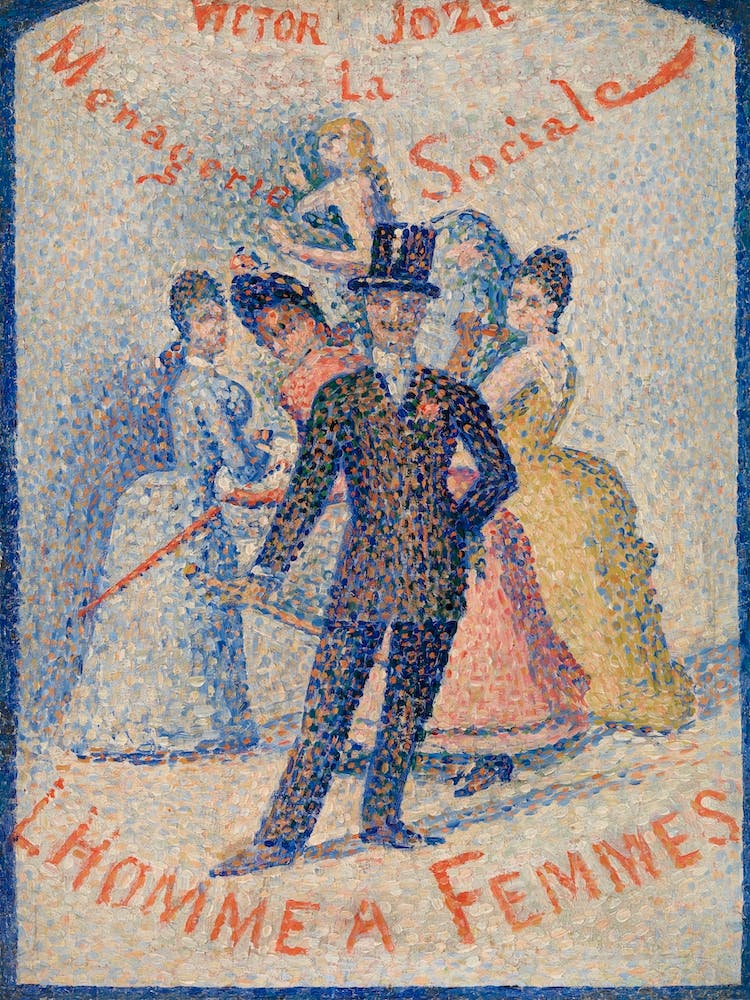 The Ladies Man (L Homme Ã Femmes), (1890), Georges Seurat
