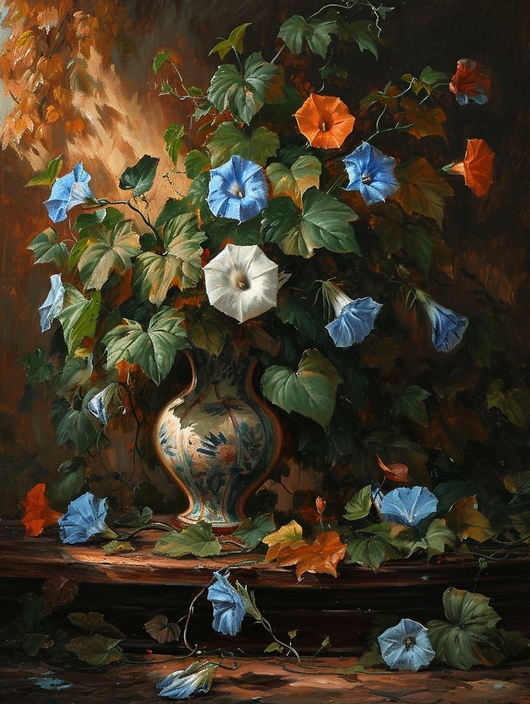 Barockes Blumenstillleben Prunkwinde 7