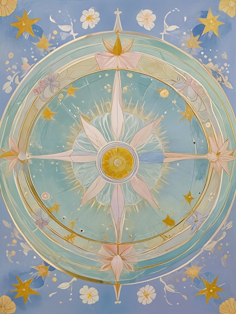 Abstract Pastel Compass no3