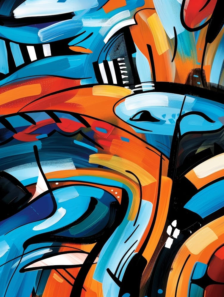 Peinture de Graffiti Abstrait