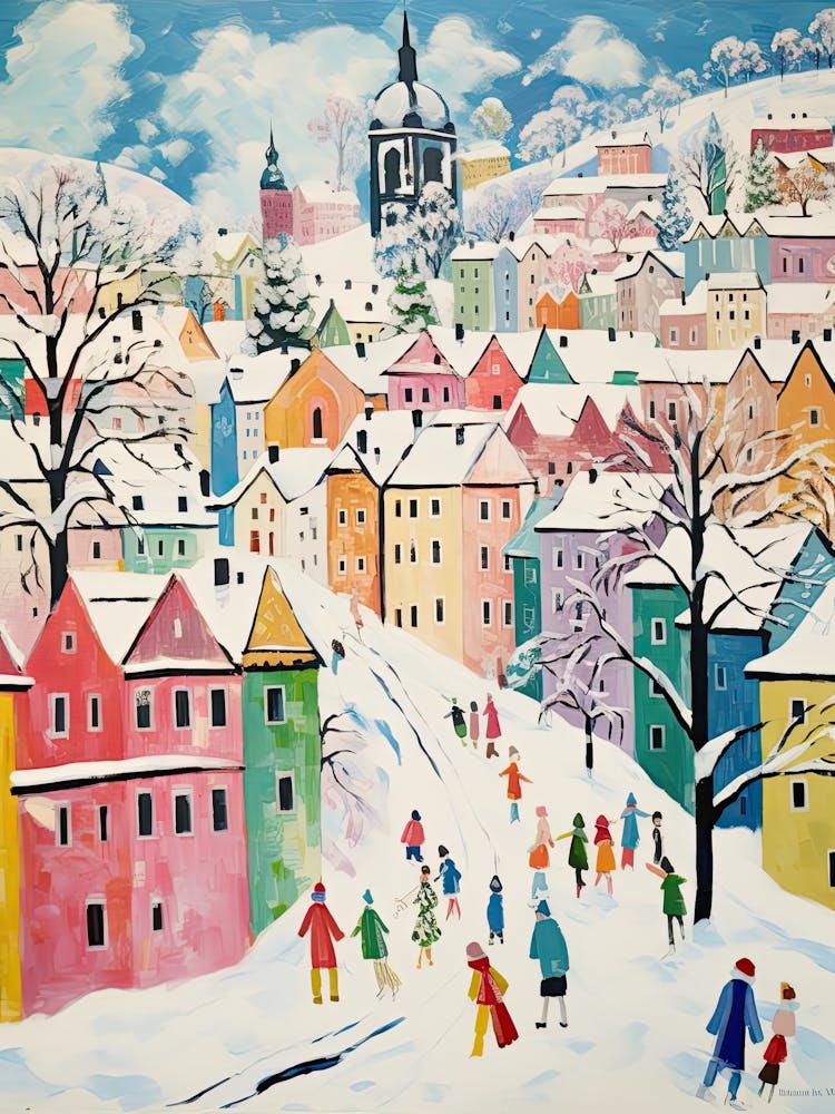 Winter Snow Krakow   Poland Snow Illustration 3
