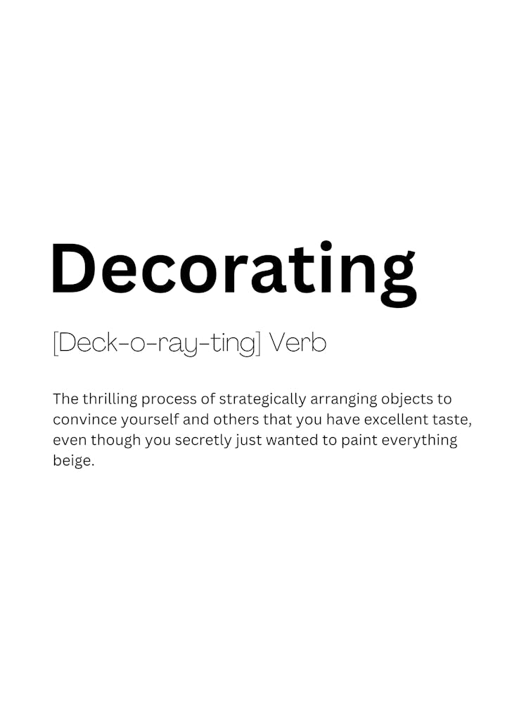 Decorating Definition Meaning
