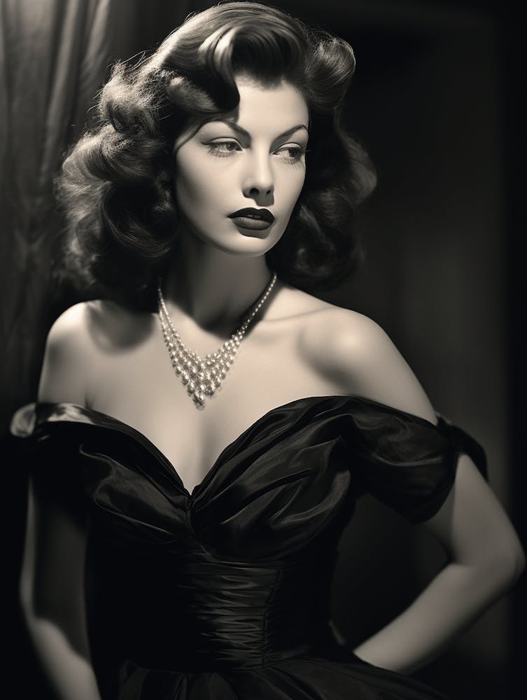 Black And White Photograph Of Ava Gardner 3