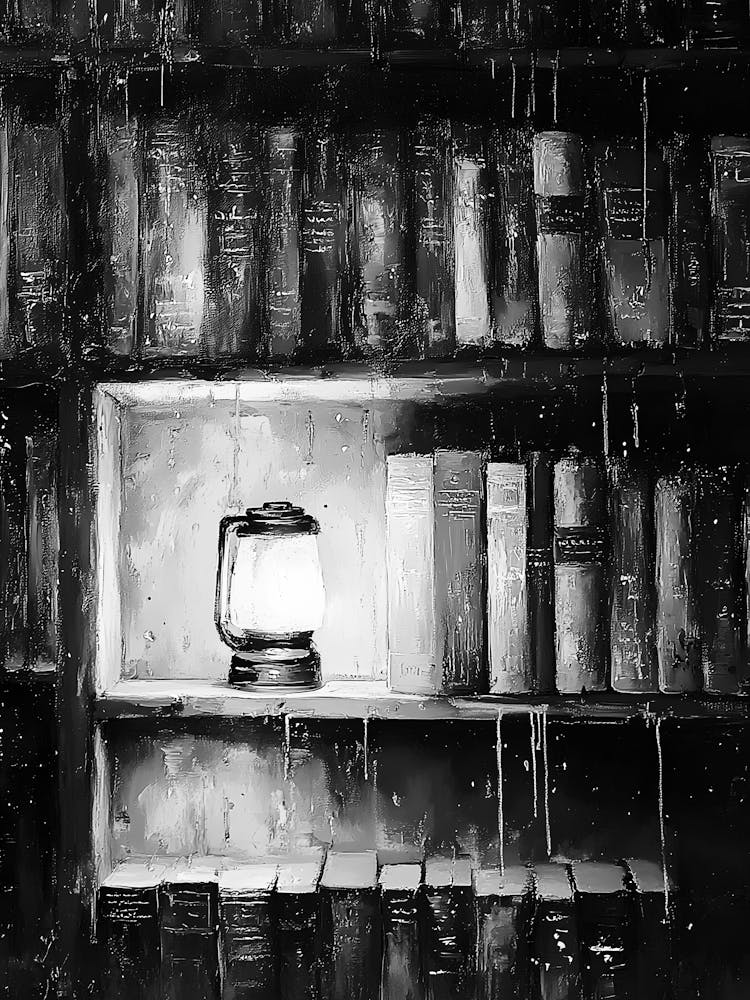 Lamp In The Library