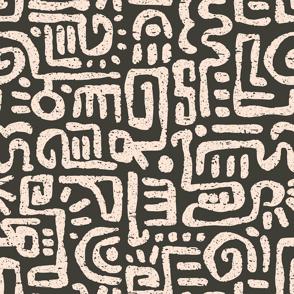 Tribal Pattern Black and White